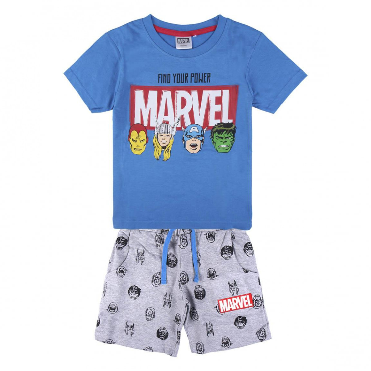 Completo T-Shirt e pantaloncino Avengers Lui Marvel Multicolor