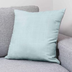 Housse de coussin 100% coton Bleu 50x50 cm