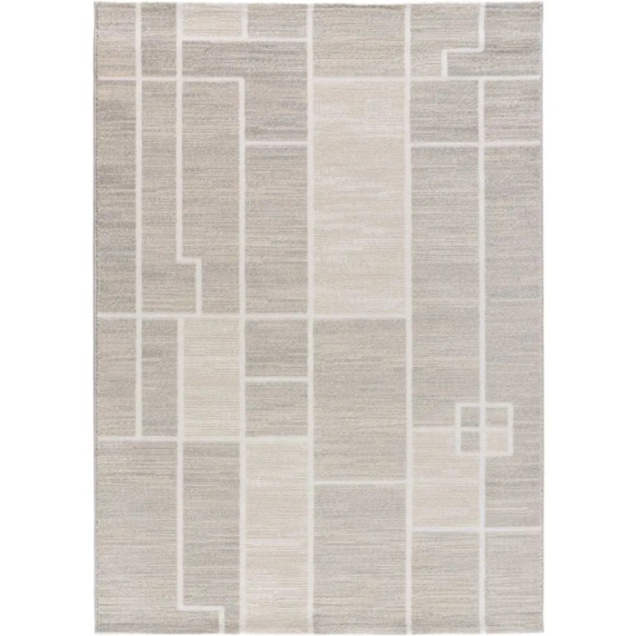 HL-ORIGIN Alfombra geométrica de pelo corto en color crema, varias medidas disponibles