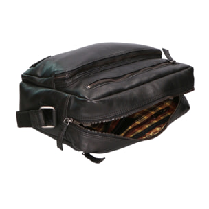 Borsa a tracolla unisex in vera pelle - Modello False - 100% pelle di vacchetta - 31.0 x 23.0 x 11.0 cm