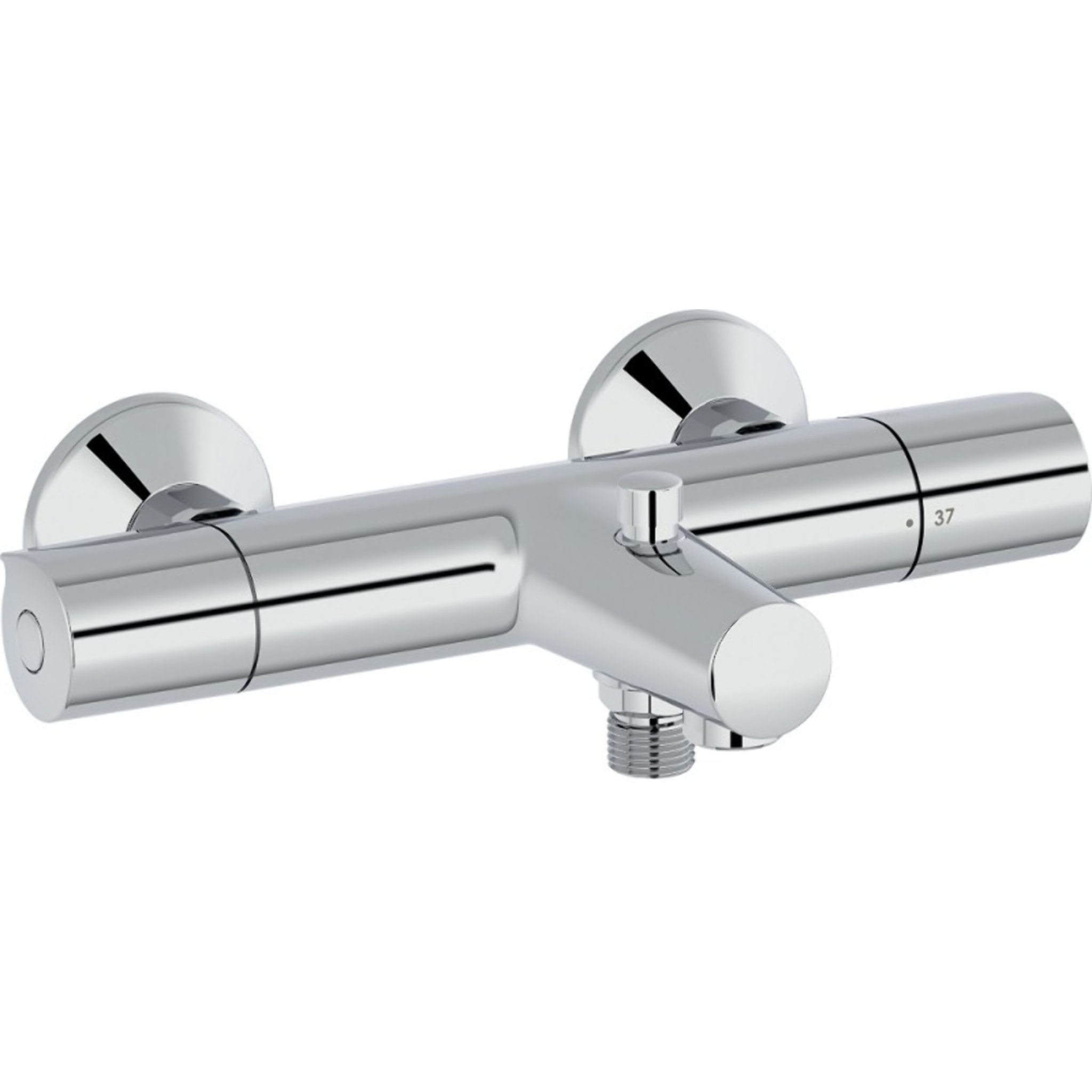 Jacob Delafon mitigeur thermostatique bain douche mural Simone Chrome