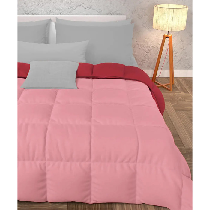 Piumino double face invernale Rosso Rosa in poliestere