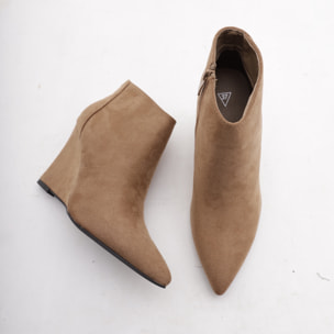 STIVALETTO ZEPPA TORTORA