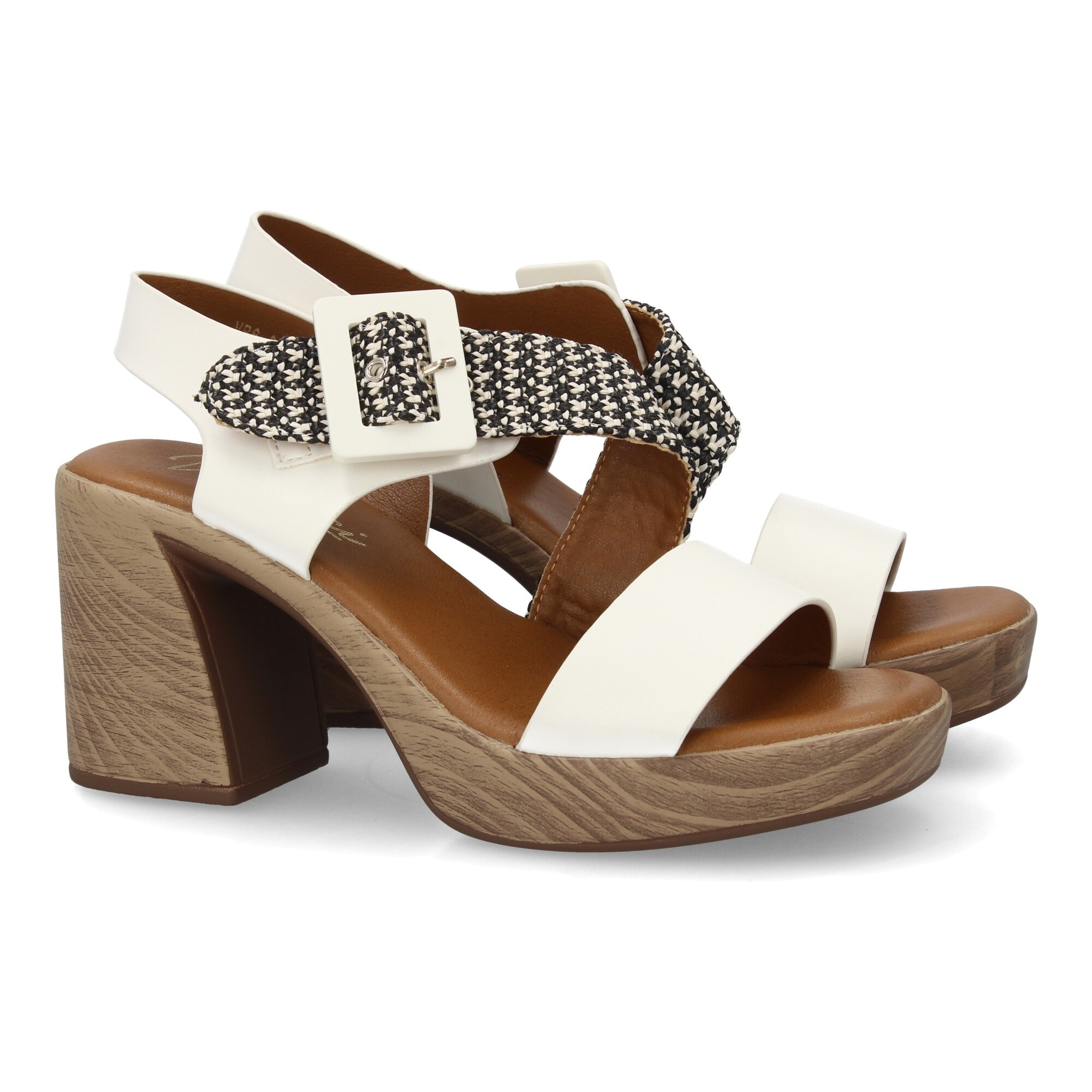 Sandalia tacón mujer elegante comoda