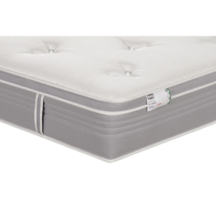 Ensemble LE VISIONNAIRE matelas H27 ressort ensachés, ferme, sommier