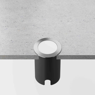 LEDS C4 Empotrable de suelo IP66-IP67 Rim ø46mm LED 1 Blanco neutro - 4000K Acero inoxidable AISI 316 17lm