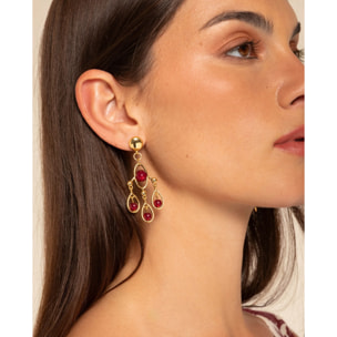 PENDIENTES SOLEIL  · ROJO