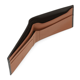 Cartera Hombre Piel Jaslen Lyon Marron Oscuro-Marron