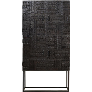 Aparador alto - Madera de Mango y Hierro - 90x40x176cm