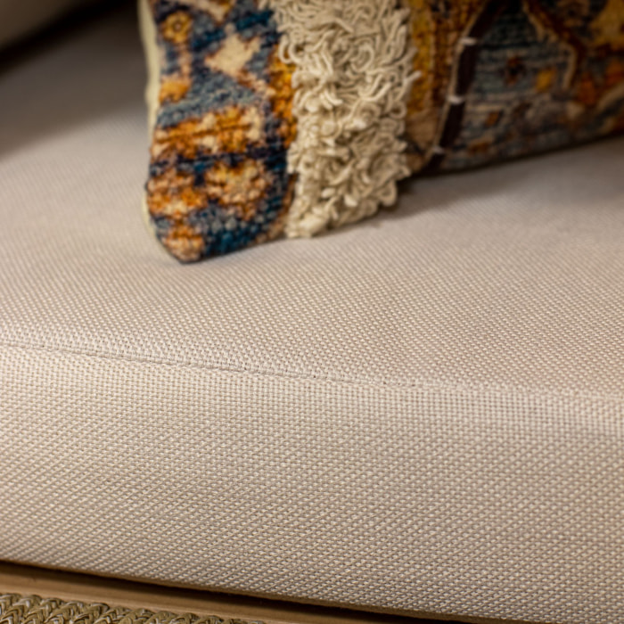 Ensemble de jardin table en bois d'acacia 8 places SAONA