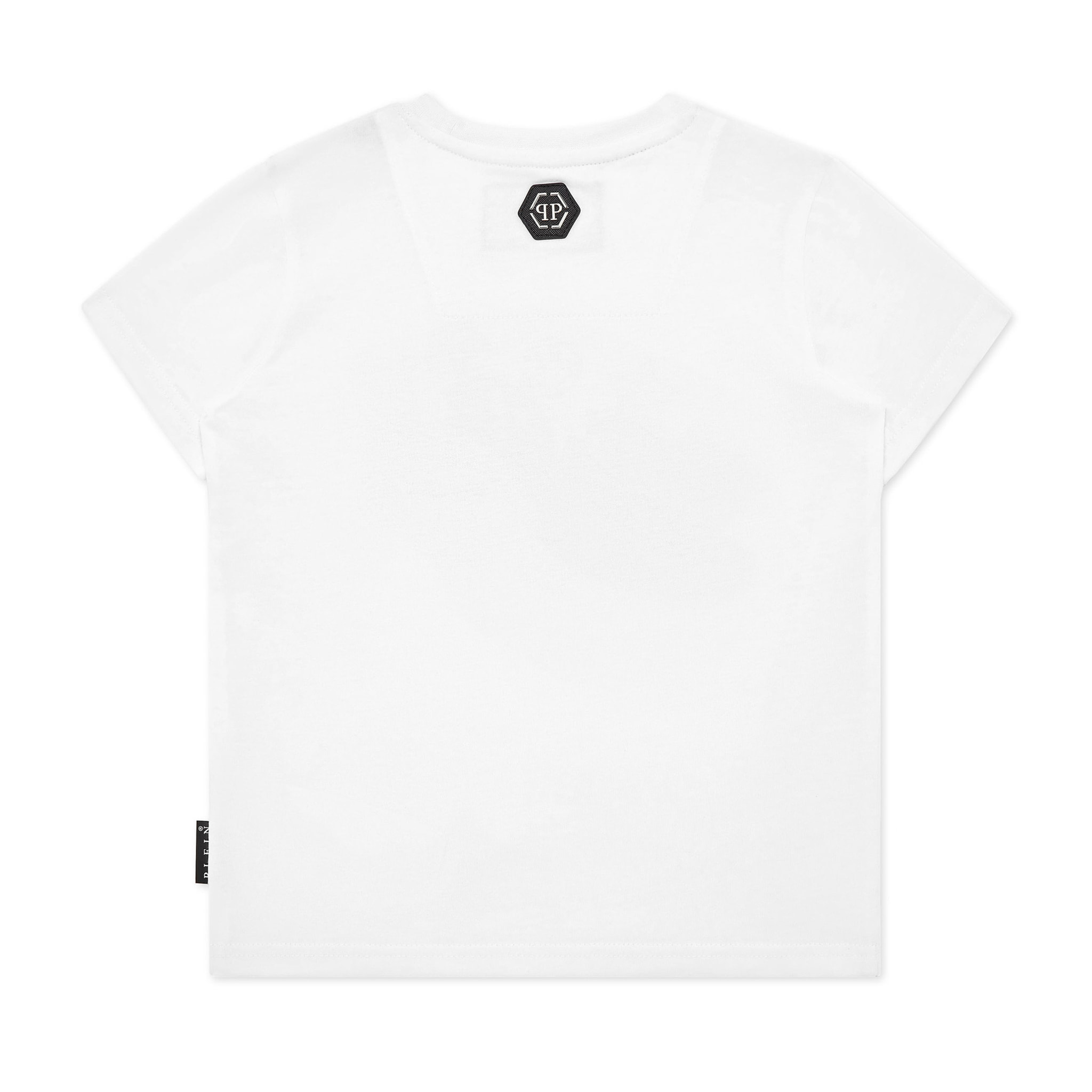 PHILIPP PLEIN T-shirt Round Neck SS Strass Smile