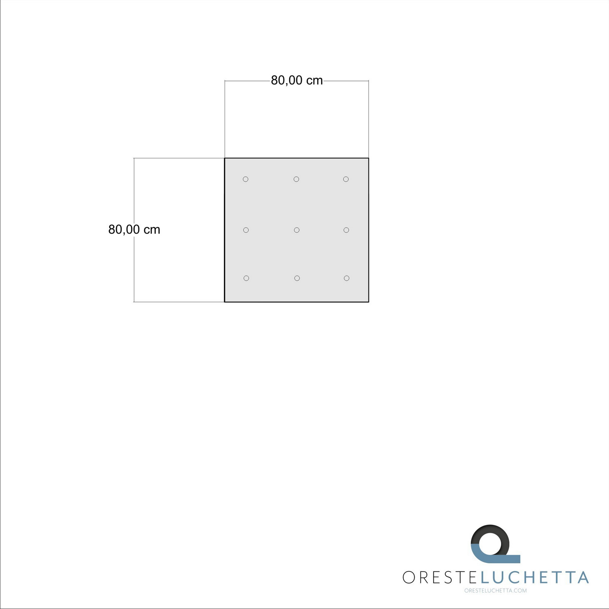 ORESTELUCHETTA Pouf quadrato YANTRA OPTICAL