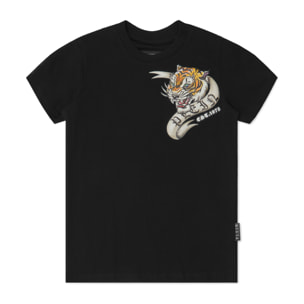 PHILIPP PLEIN T-Shirt Round Neck Ss TIGER