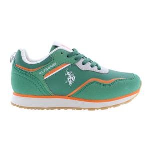 Sneakers U.S. Polo Assn Military Green-Orange