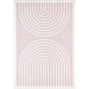 GREGE - Tapis moderne motif arc-en-ciel