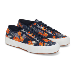 Le Superga Uomo Donna Blu 2750 OG HIBISCUS FLOWER PRINT