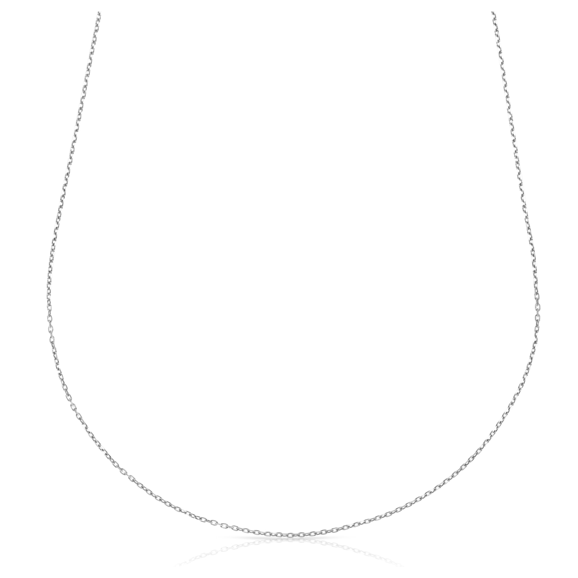 Collar Plata de Ley 925 con trama Forzatina de alargue y eslabones planos