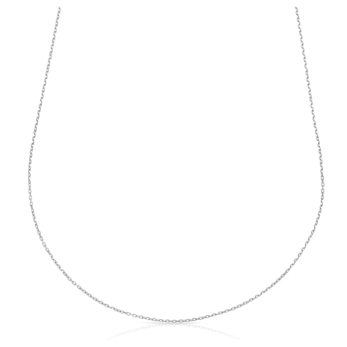 Collar Plata de Ley 925 con trama Forzatina de alargue y eslabones planos