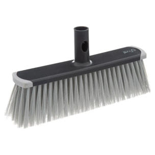 Tête de balai souple "Click & Clean" gris