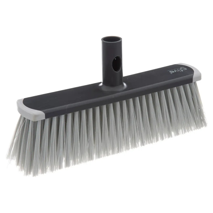 Tête de balai souple "Click & Clean" gris