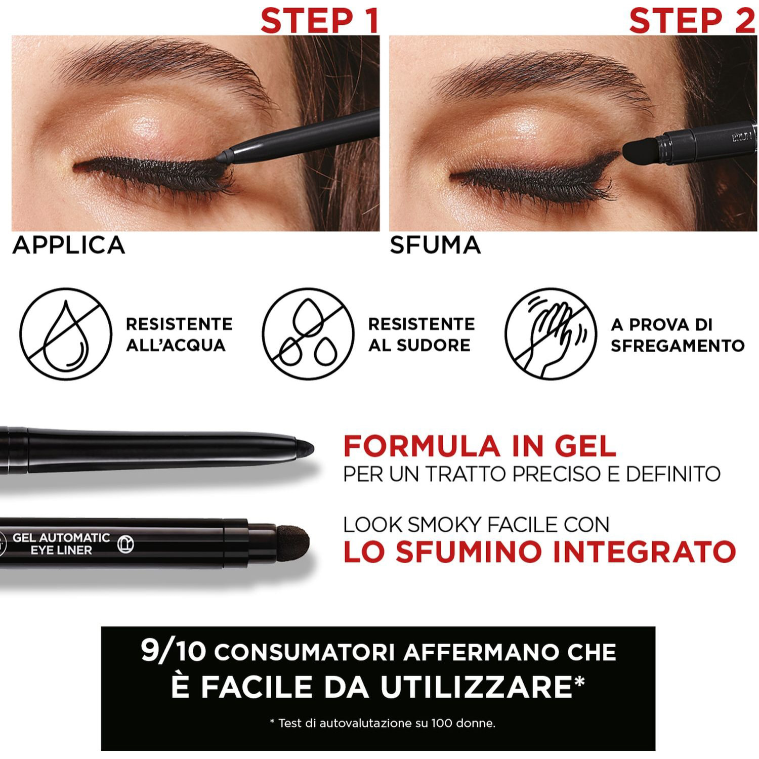 Matita Occhi 08 Emerald Green in Gel Infaillible Grip 36h Automatic Eye Liner Waterproof a Lunga Tenuta
