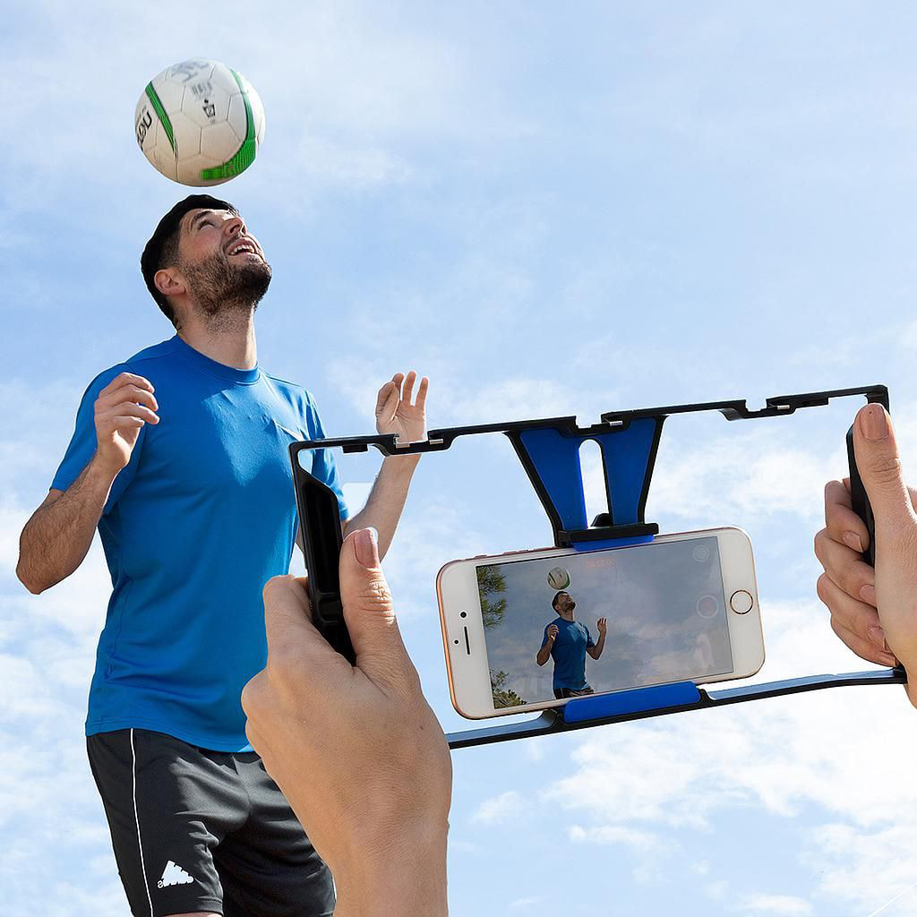 Supporto per smartphone con stabilizzatore manuale stafect - nero - 25x13x5,4 cm