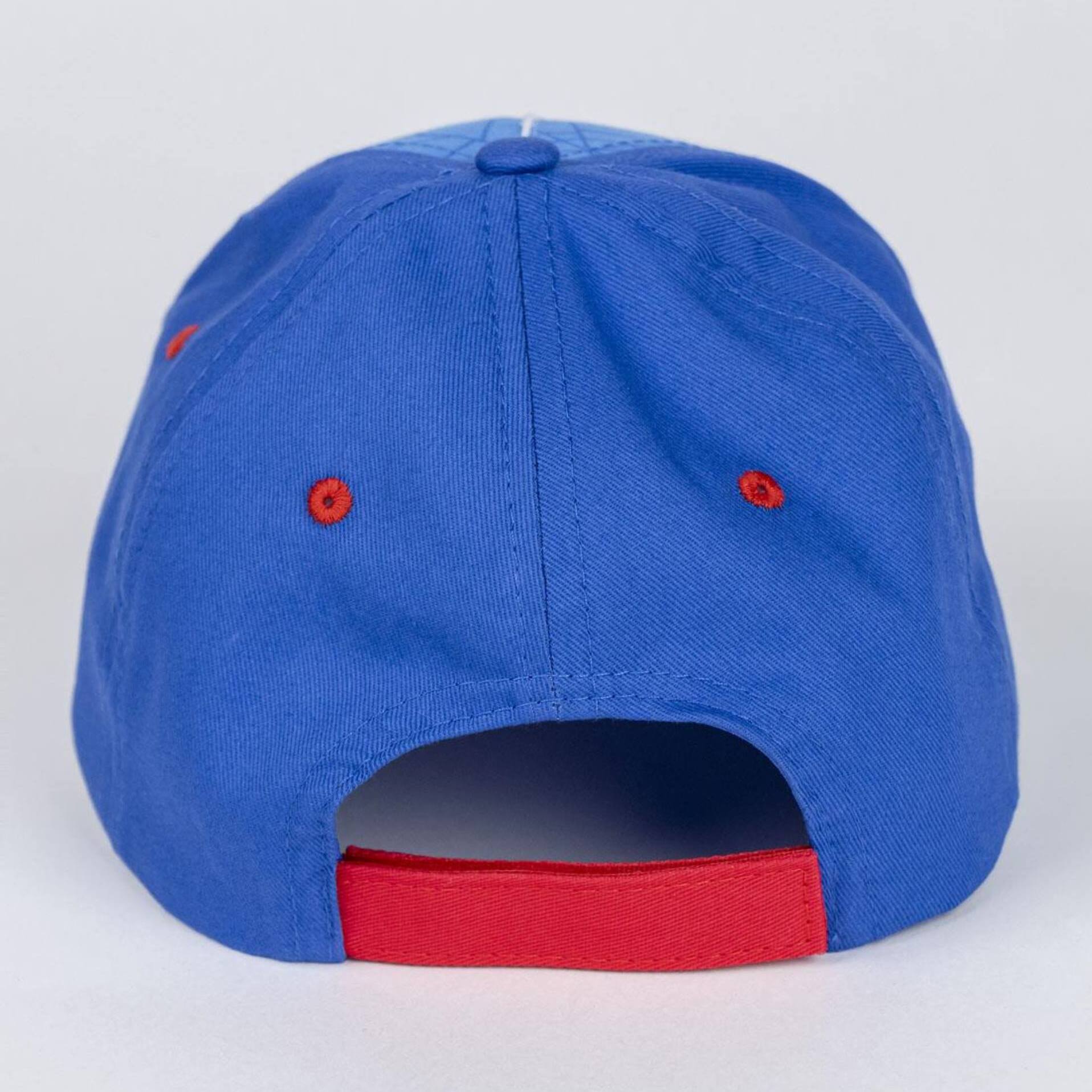 Gorra infantil con visera de spiderman - color azul - talla única