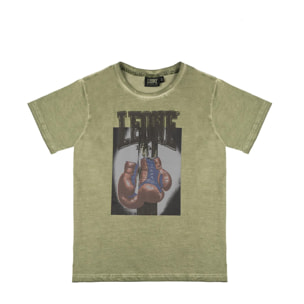 T-shirt da bambino a manica corta Leone 1947 Color Block