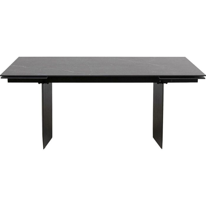 Table à rallonges Novel 180x90cm noire Kare Design