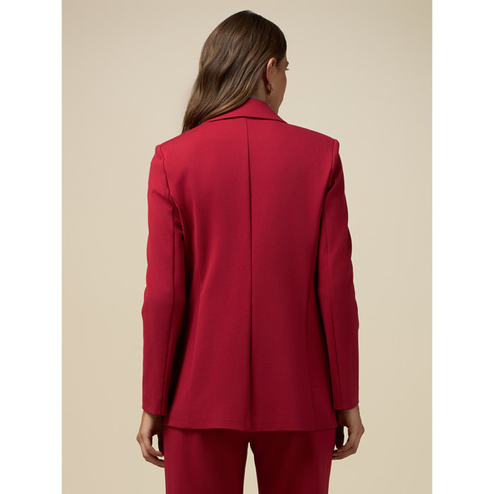 Oltre - Milan stitch blazer - Rojo