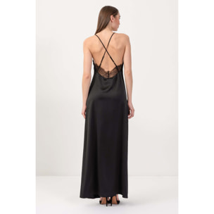 Kocca - Abito lungo con inserti in pizzo Donna