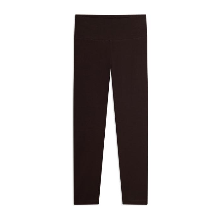 Leggings in cotone con vita alta e carré a cuore