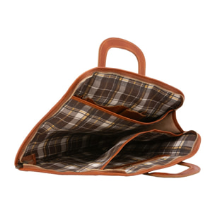 Borsa da lavoro uomo in vera pelle - Modello False - 100% Made in Italy - 40.0 x 30.0 x 6.0 cm