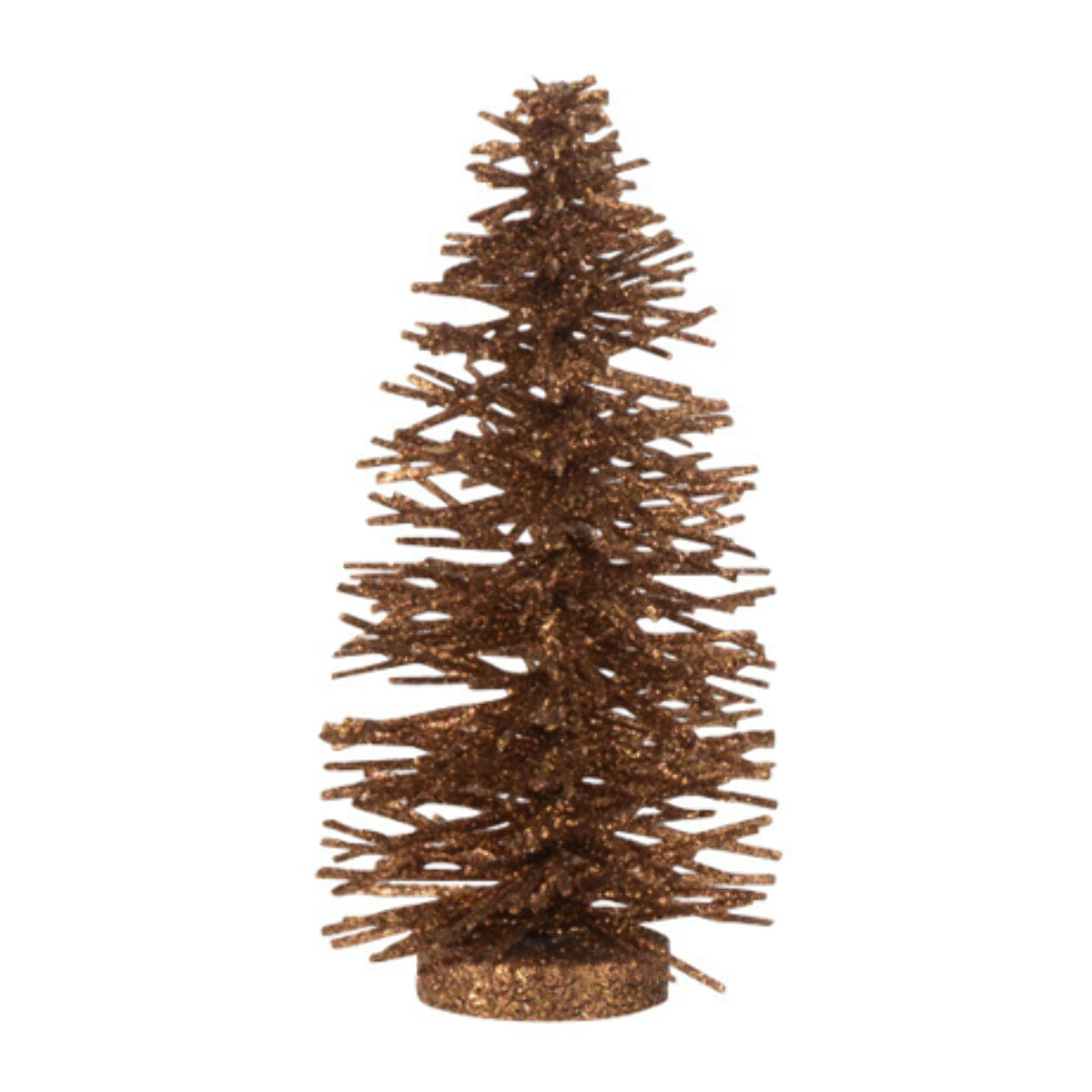 J-Line décoration Sapin De Noël Paillettes - bois - brun - small