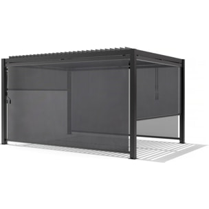Store pergola bioclimatique - 277 x 208 cm - Gris anthracite