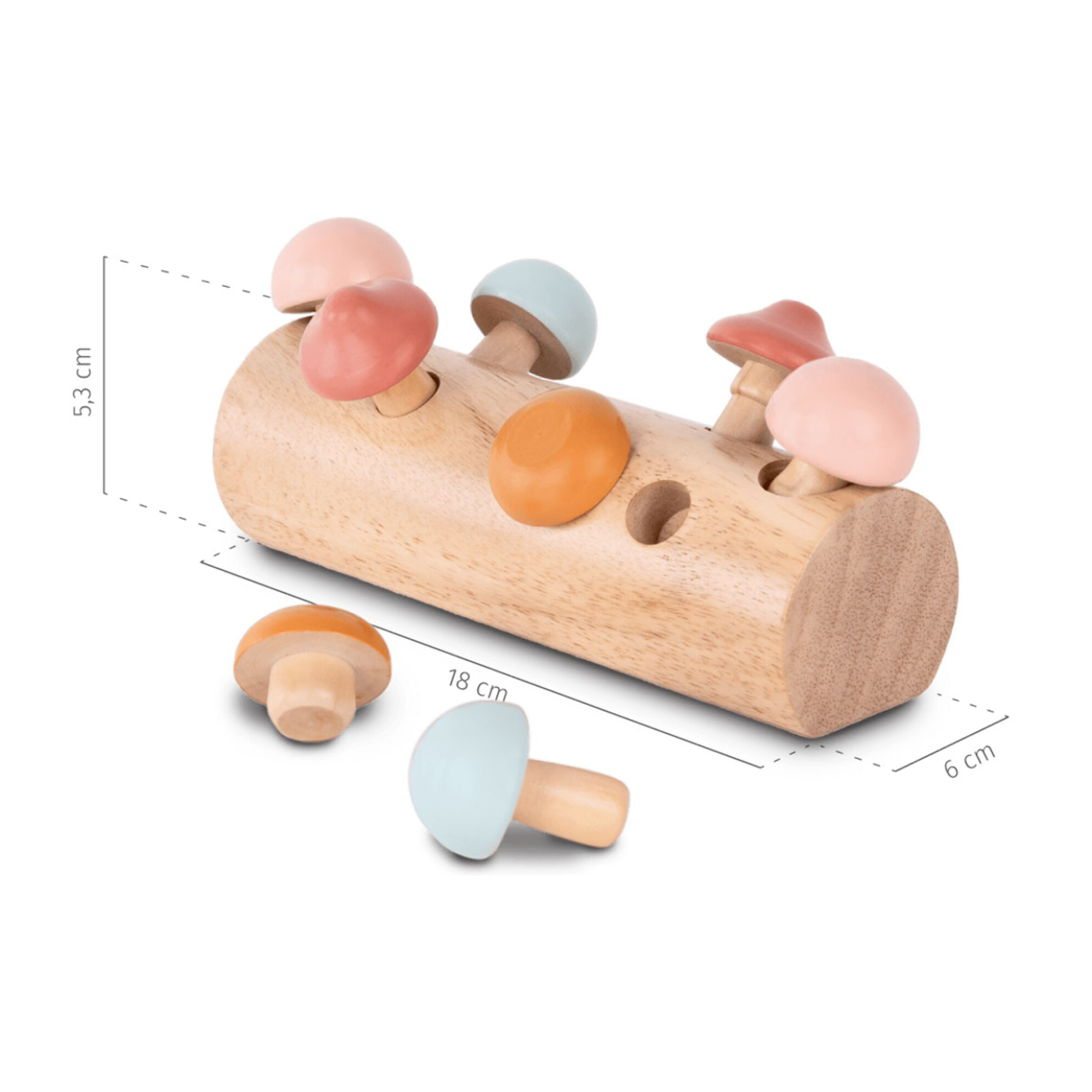 Puzle 3D de madera MUSHLOOM con piezas encajables