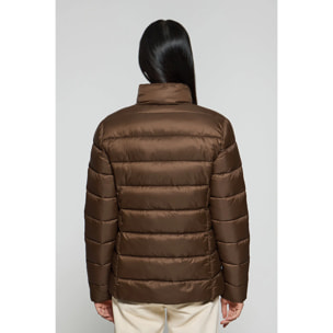 Chaqueta ultralight Susanne marrón con parche Rigby Go