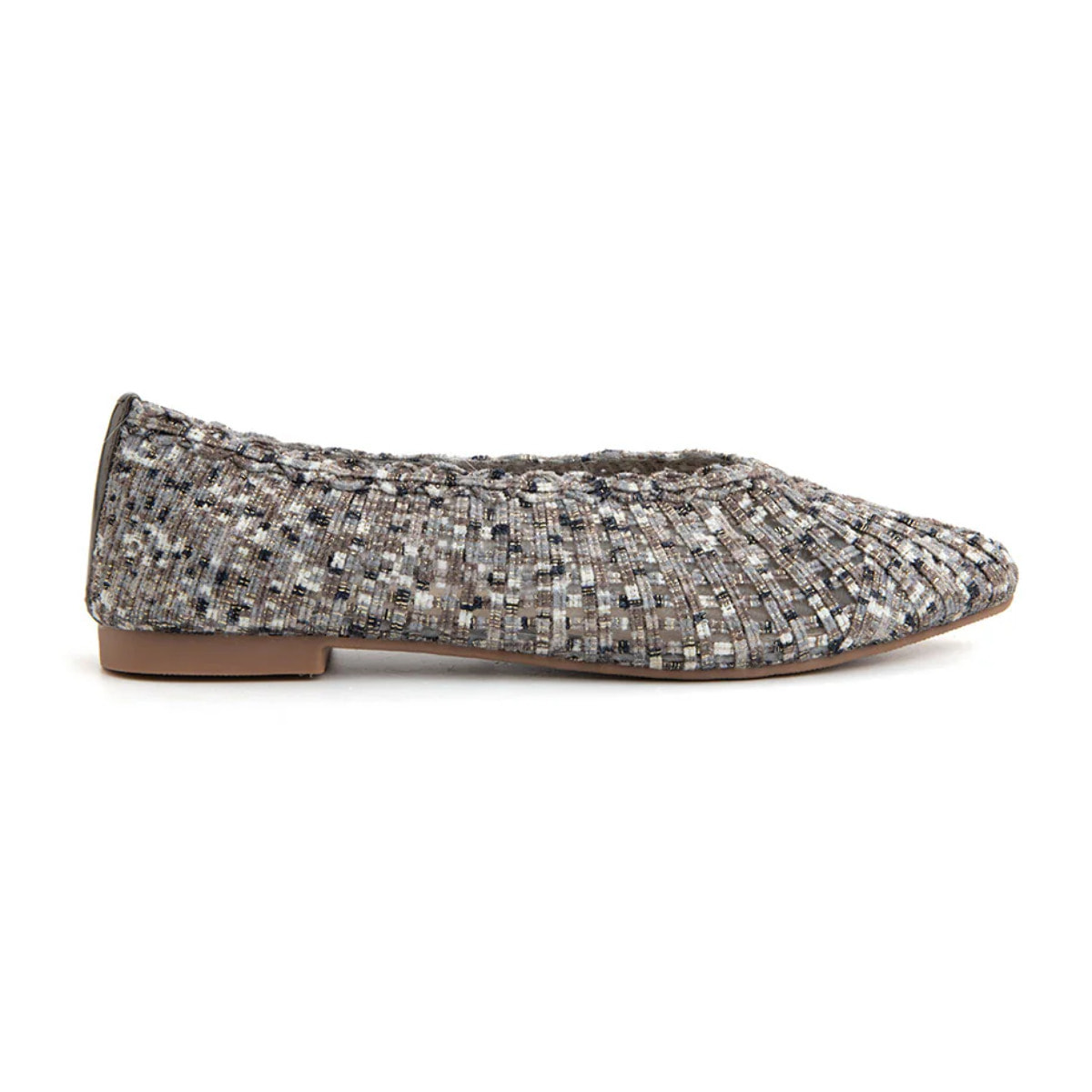 Ballerina texture-chic a punta - GUN