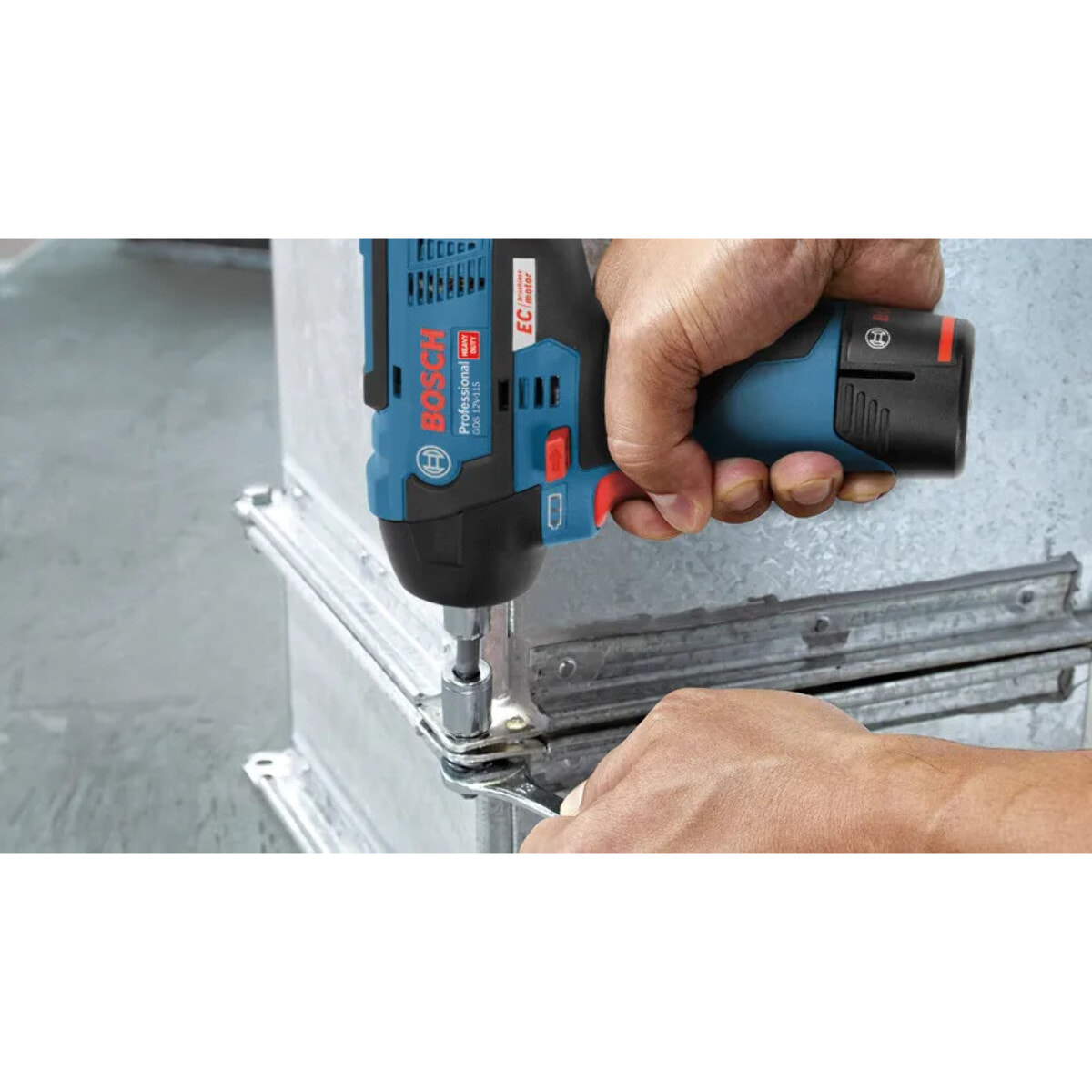 Visseuse à chocs GDS 12 V-115 - BOSCH - Sans chargeur ni batterie - L-BOXX - 06019E0102