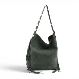 Borsa a Spalla Cheval Firenze Rose Verde Scuro