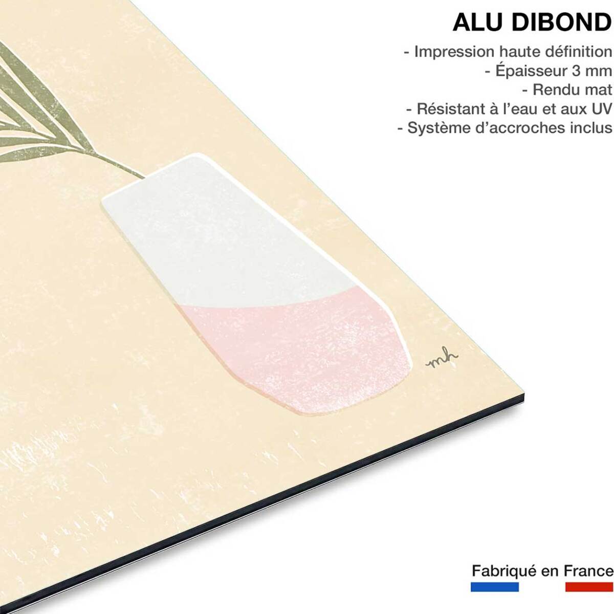 Tableau cuisine Un été jaune citron Tableau alu Dibond