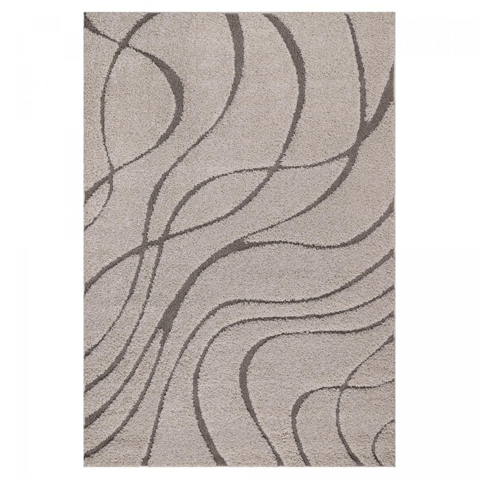 Tapis shaggy tissé motif géométrique DASO