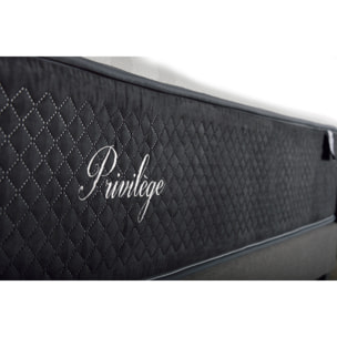 Ensemble Matelas Ressorts ensachés Privilège avec sommier en bois