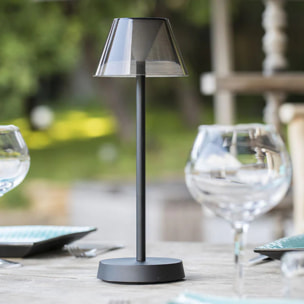 2 Lampes de table sans fil BEVERLY Noir H34cm