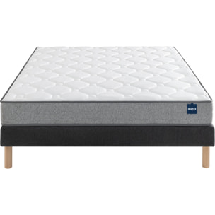 Ensemble UNIVERSAL 2 placesMatelas H 21 cm avec sommiers ferme|confort équilibré