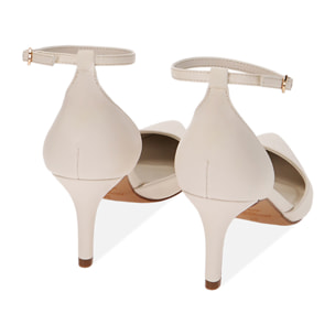 Décolleté panna, tacco 7 cm