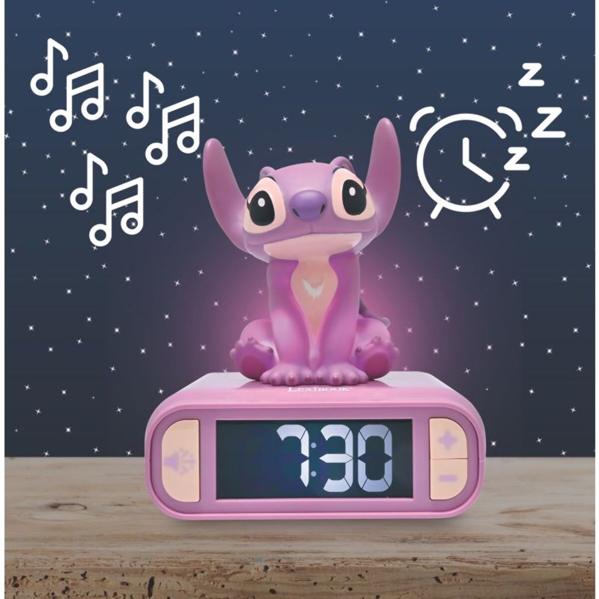 Réveil LEXIBOOK Veilleuse Angel 3D effets sono