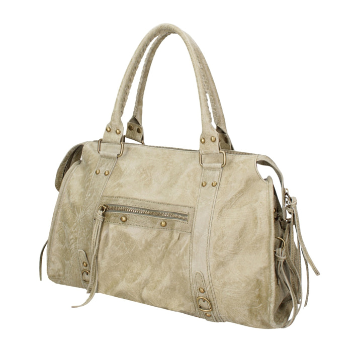Borsa a spalla da donna - Modello Clara - Vera pelle - 41.0 x 28.0 x 13.0 cm