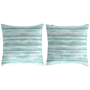 2 Taies d'oreiller en coton 65x65 cm TRIBE B
