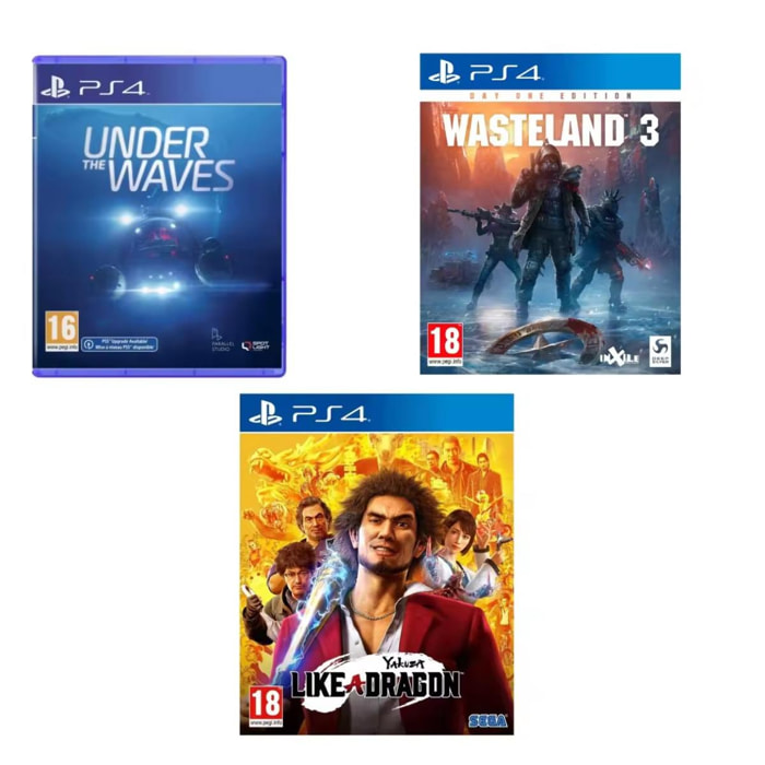 Under The Waves Deluxe Edition + Wasteland 3 + Yakuza Like A Dragon